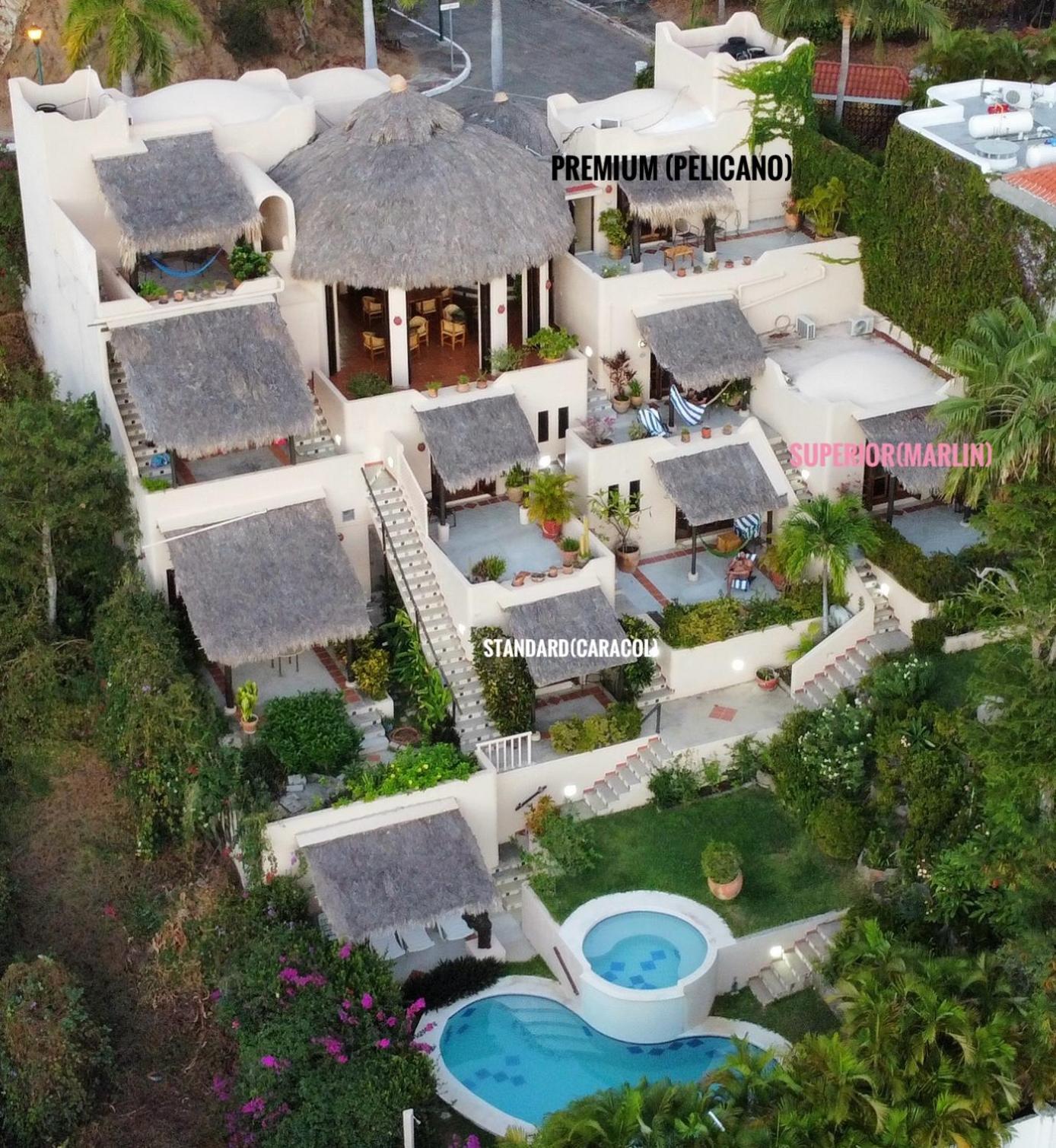 סנטה קרוז הואטולקו Agua Azul La Villa מראה חיצוני תמונה